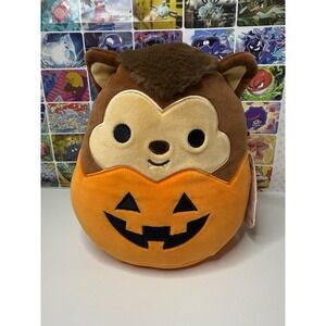 Squishmallows Wade Werewolf Pumpkin Halloween Plush 8" Kellytoy